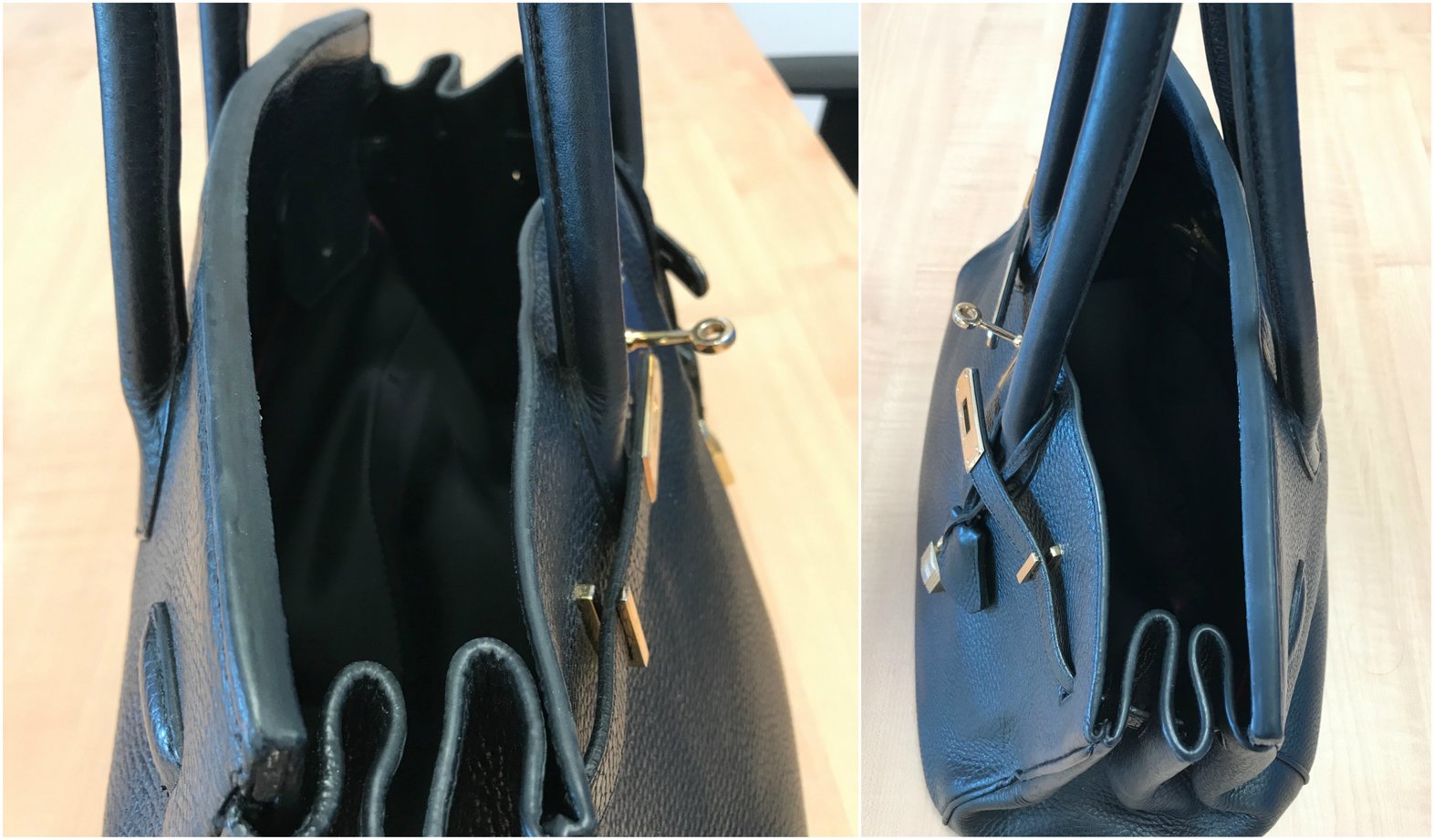 How to restore your Leather Bag Before and After